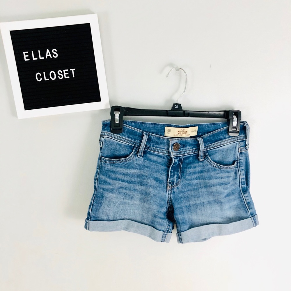 Hollister Midi Short Jean Shorts